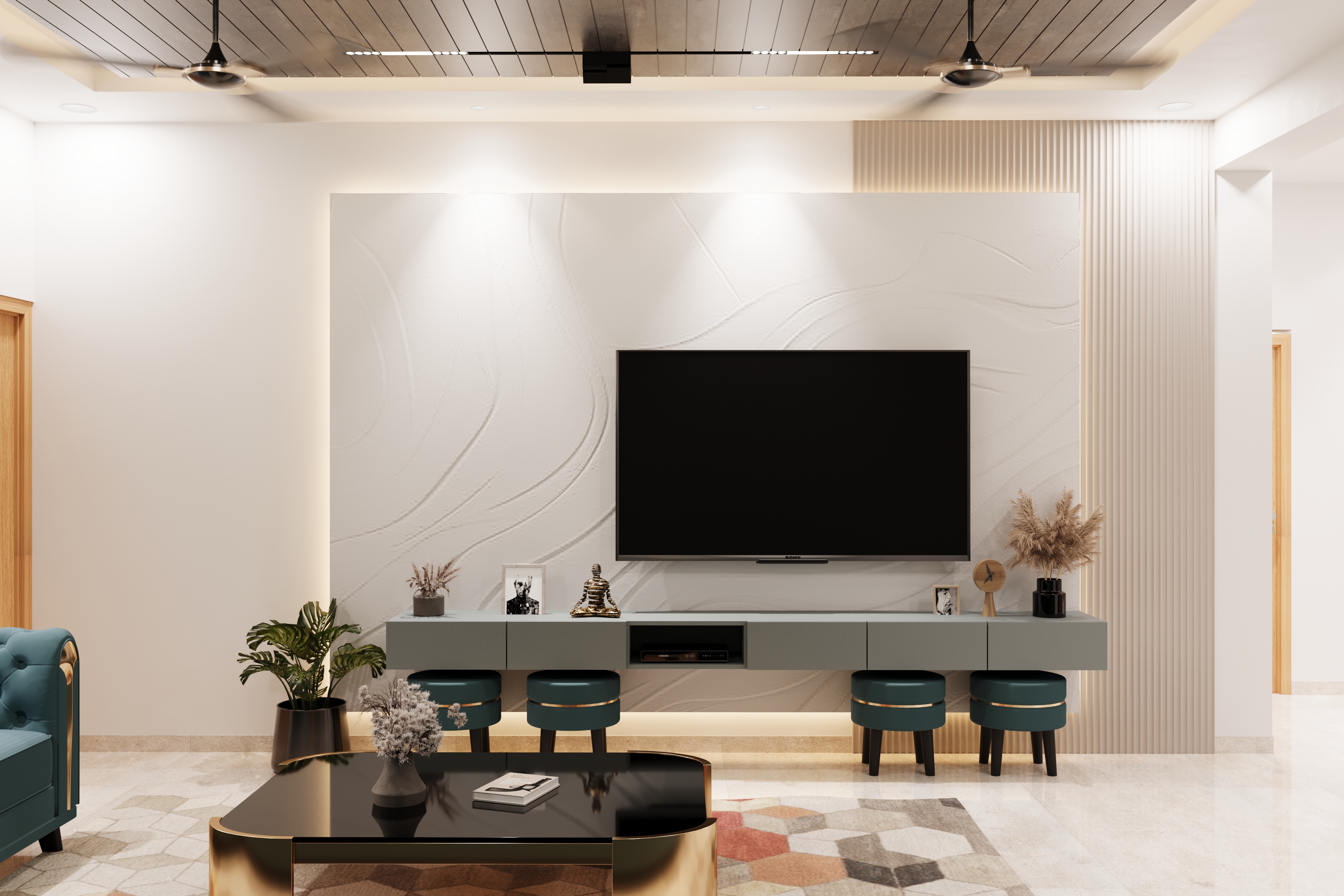 Sanand Residence — Living Room